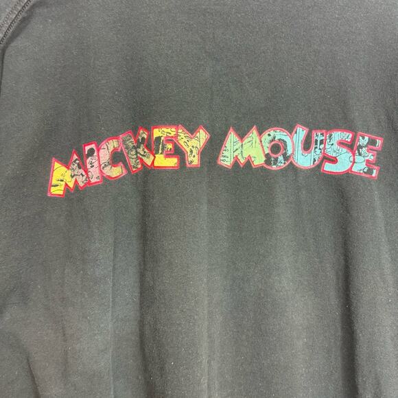 Vintage Disney Mickey Comic Book Printed Logo Tshirt neon colors 4XL - Picture 10 of 10